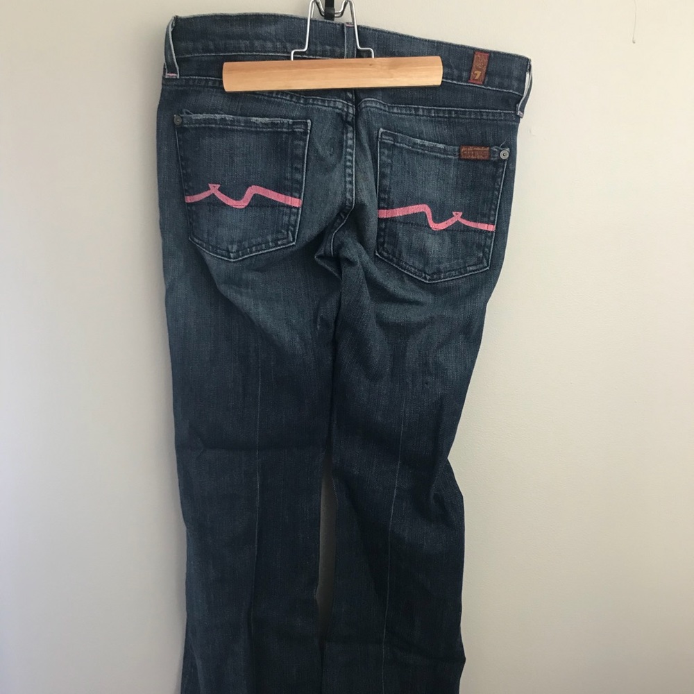 7 Seven for all Mankind size 27 Flare Jeans Denim